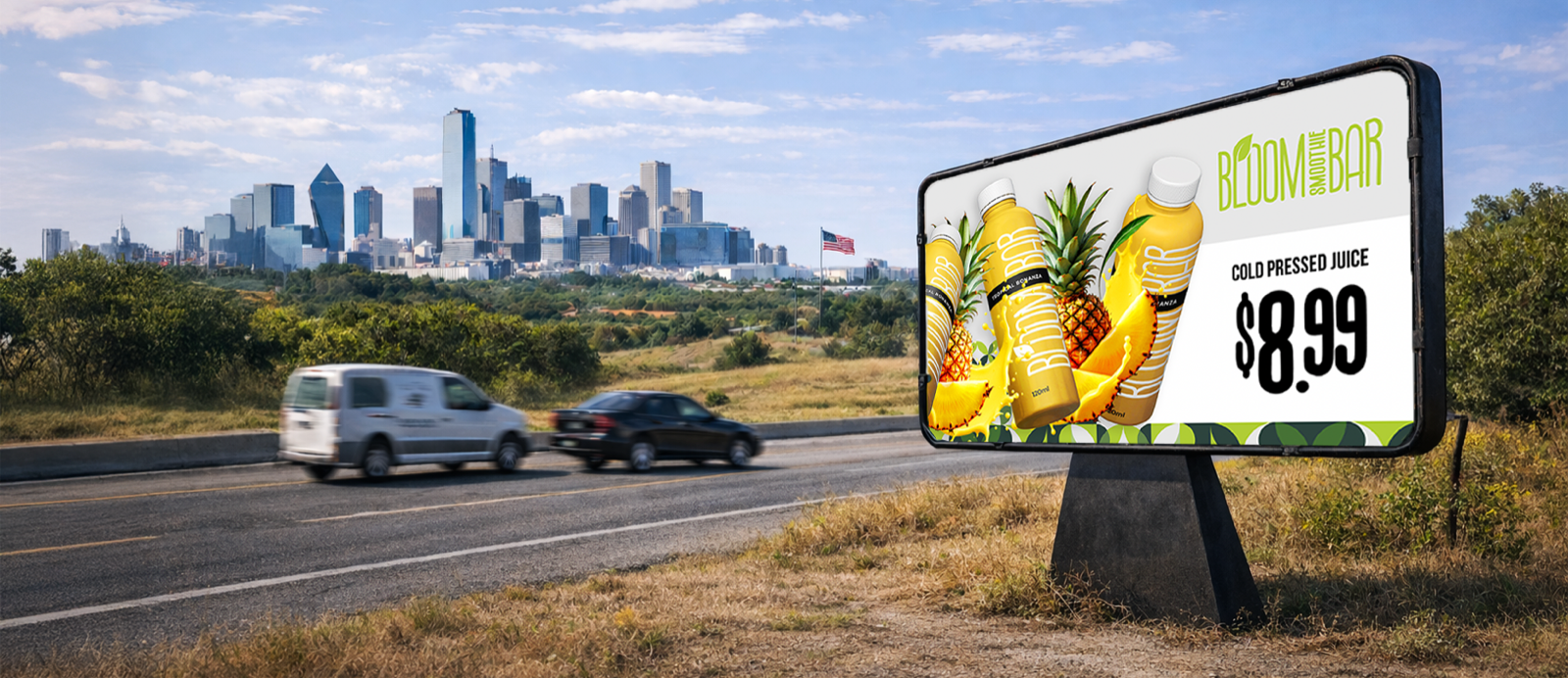 Pedestal portable sign